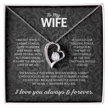 "To My Wife" - Forever Love Necklace | My Only Love