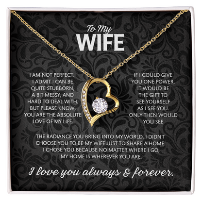 "To My Wife" - Forever Love Necklace | My Only Love