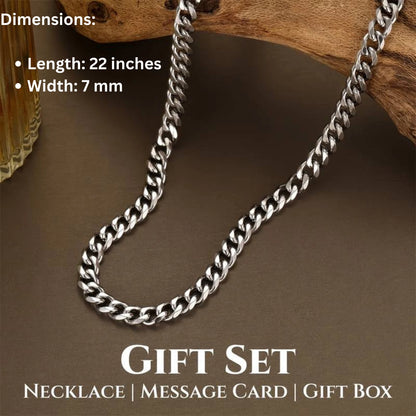 "To My Husband" - Cuban Link Chain Necklace | My Everything